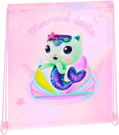 Sportos hátizsákzsák Gabby's Dollhouse MerCat mintával
