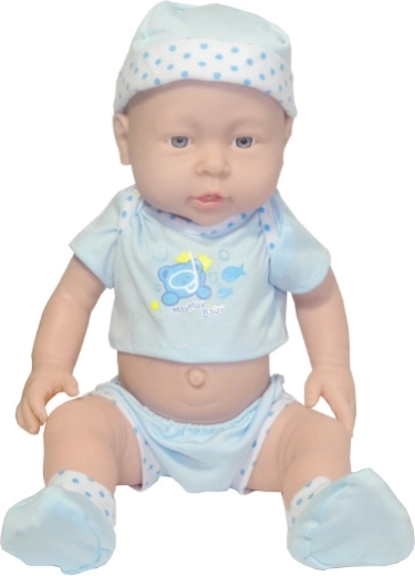 Fiúcsecsemő baba 40 cm hangokkal