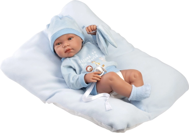Llorens New Born újszülött kisfiú – realisztikus baba, 43 cm