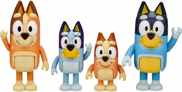 Bluey figurák – családi 4‑csomag