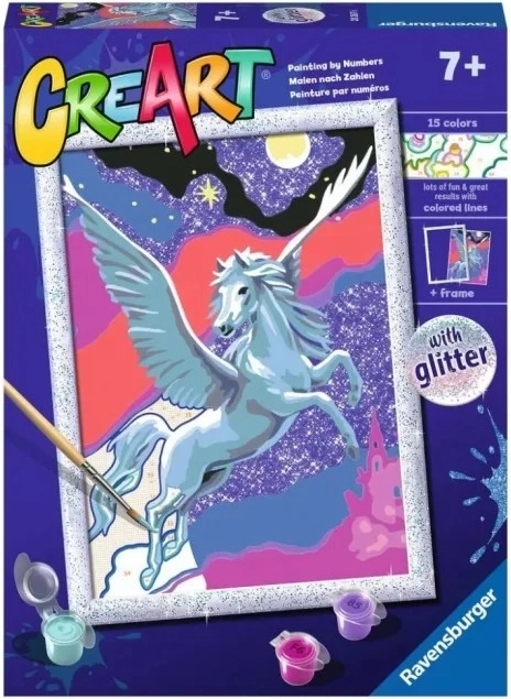 CreArt – szárnyas ló pegazus – számok szerinti festés