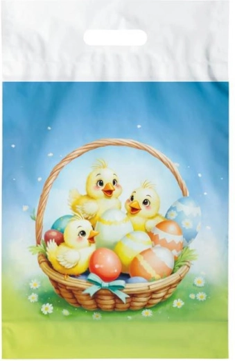 Húsvéti műanyag táska L 30 × 46 cm