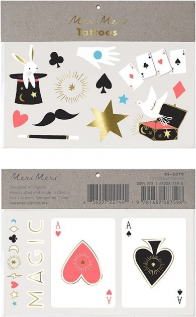 Abrakadabra lemosható tetoválás készlet MERI MERI
