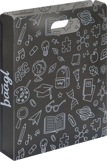 Baagl műanyag dosszié iskolai füzetekhez, szürke