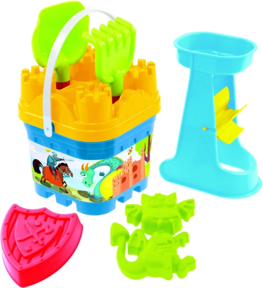 Homokozó készlet várral és vízimalommal