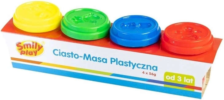 Modellező gyurma tégelyekben (4 szín) SmilyPlay