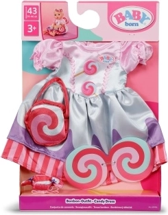 BABY born cukorkás ruhácska 43 cm
