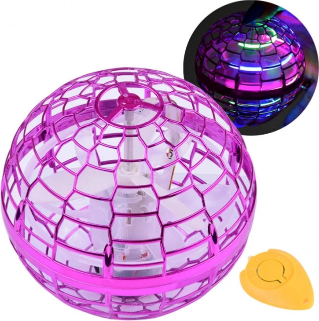 Repülő UFO-labda LED-del és kézvezérléssel – Lila