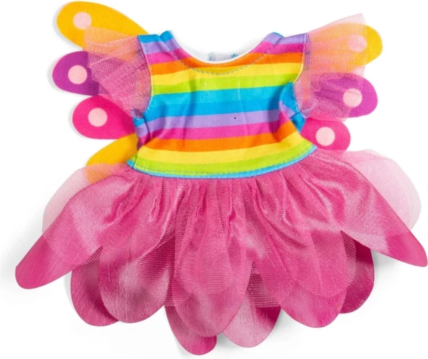 Bigjigs Toys szivárványos tündér ruha szárnyakkal 34 cm-es babához