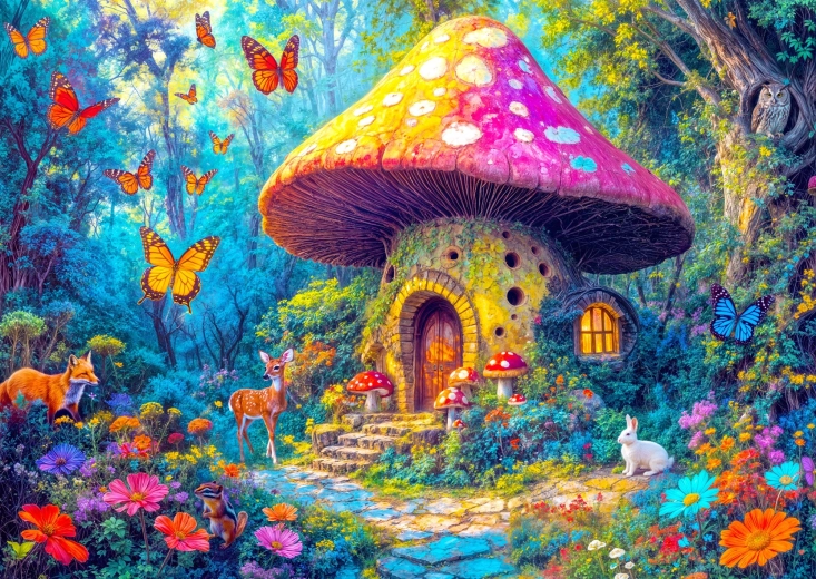 Enjoy puzzle Gombaházikó 1000 darabos