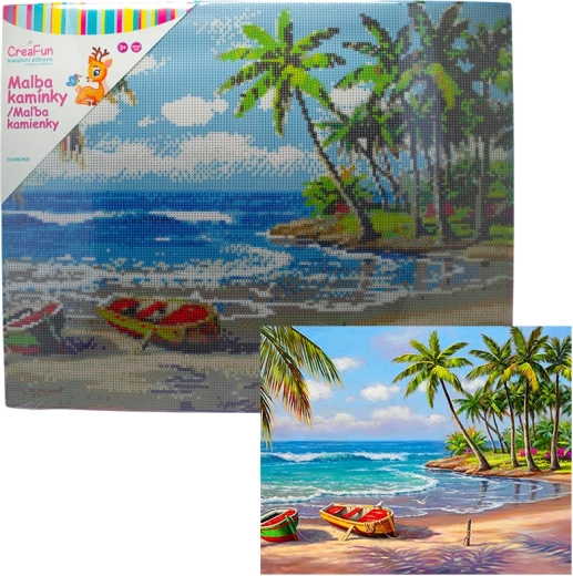 Gyémántszemes kirakó – oázis 40 × 50 cm