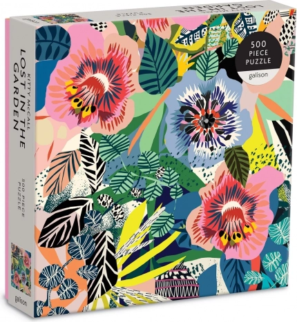 GALISON négyzet alakú puzzle Elveszve a kertben 500 darab