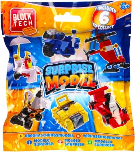 Block Tech tasak építőkockákkal (véletlenszerű szín)