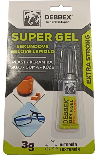 Másodperces gélragasztó DEBBEX Super Gel 3 g
