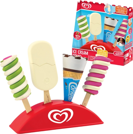 Casdon Algida játék fagylaltkészlet állvánnyal (Twister, Cornetto és Magnum)
