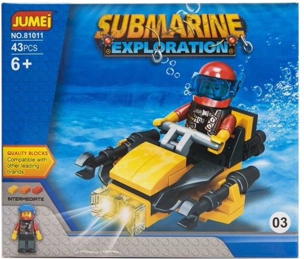 Jumei építőkészlet tengeralattjárós expedíció 43 darab (Submarine Exploration)