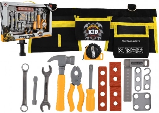 Szerszámkészlet övvel kis barkácsolóknak