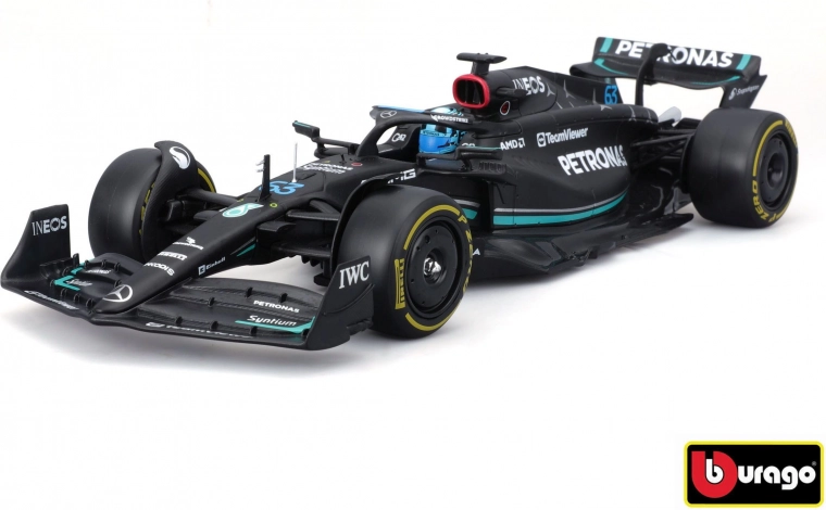 Fém modell MERCEDES‑AMG PETRONAS F1 W14 #63 George Russell 1:24
