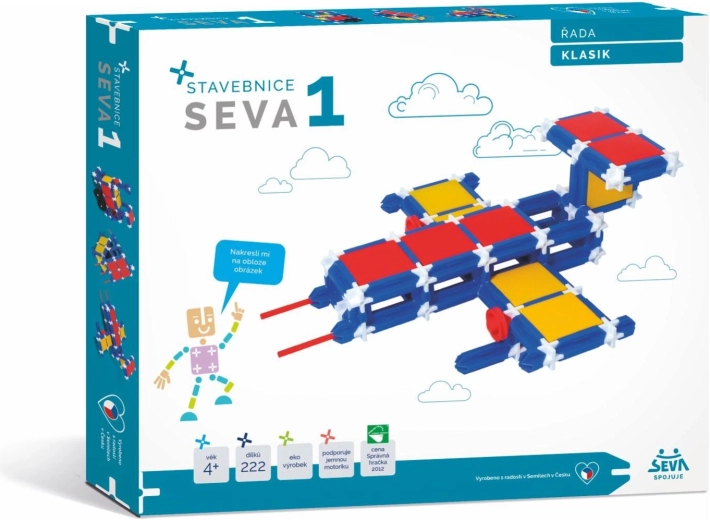 SEVA Klasszikus 1 építőkészlet – 222 darab