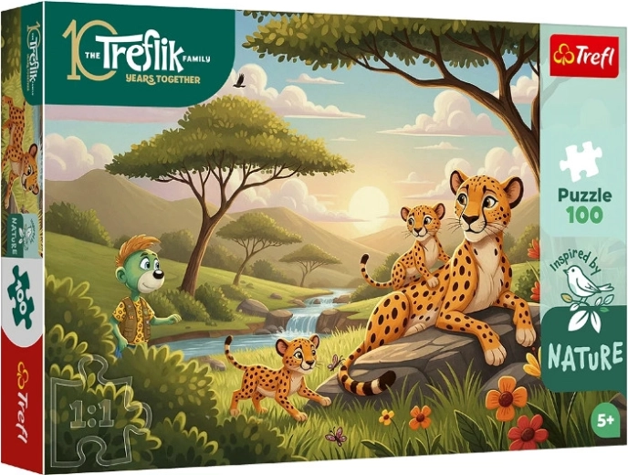 Inspired By Nature puzzle – gepárdok, 100 darabos