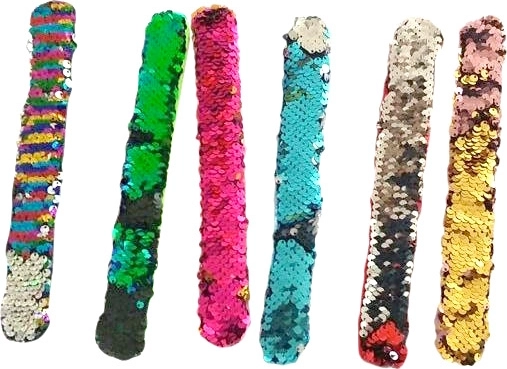 Plüss flitteres önfeltekeredő karkötő Lolli Popz 22 × 3 cm - 1 db