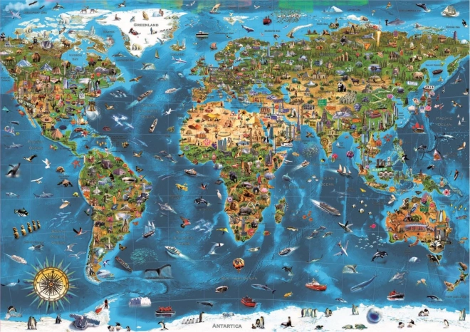 Educa puzzle A világ csodái 1000 darab