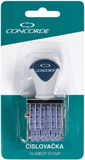 CONCORDE számozóbélyegző 4 mm bliszteren