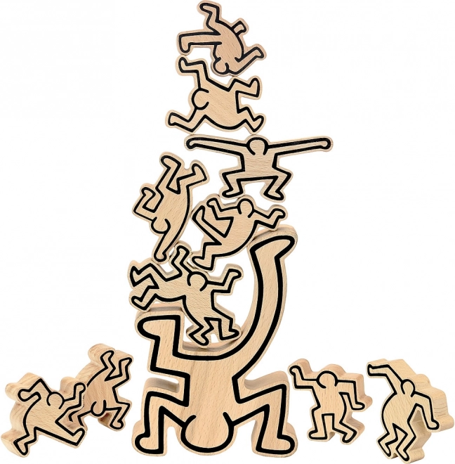 Vilac motorikus egyensúlyozó játék figurákkal – KEITH HARING design