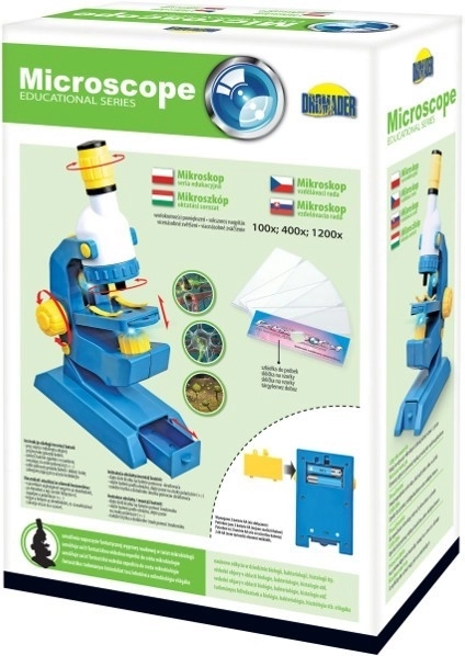 Gyermekmikroszkóp 100×/400×/1200× két okulárral