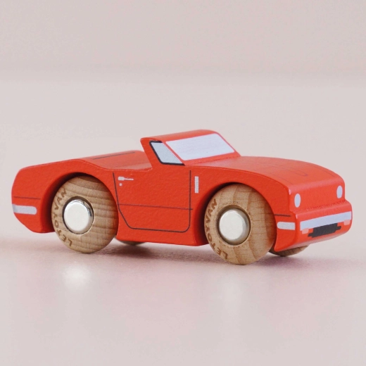 Le Toy Van Marc fa kisautó versenypiros színben