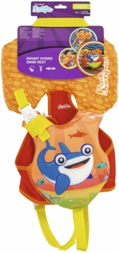 Gyermek úszómellény fejtámasszal Puddle Jumper – cápa, 14 kg-ig