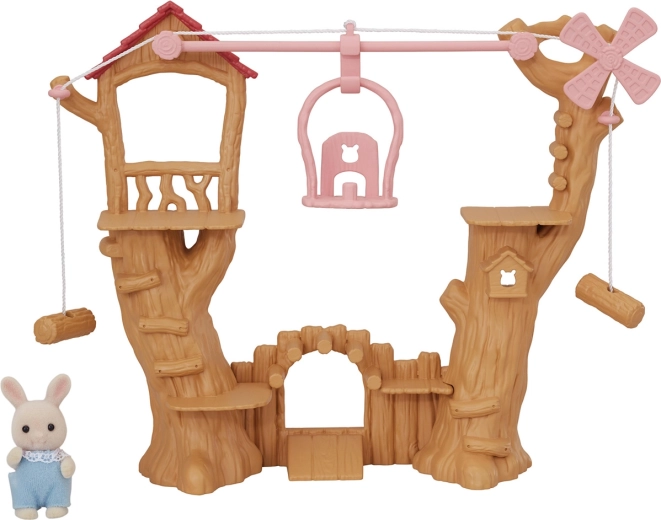Sylvanian Families gyermek kötélpályás játszószett gondolával