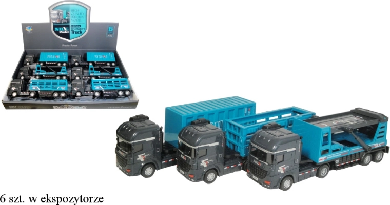 Teherautó 3 féle pótkocsival