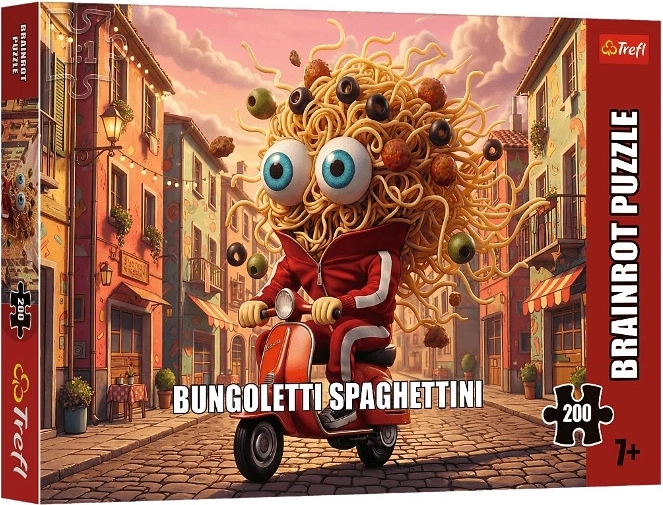 Trefl Puzzle BrainRots bungoletti spaghettini 200 darabos