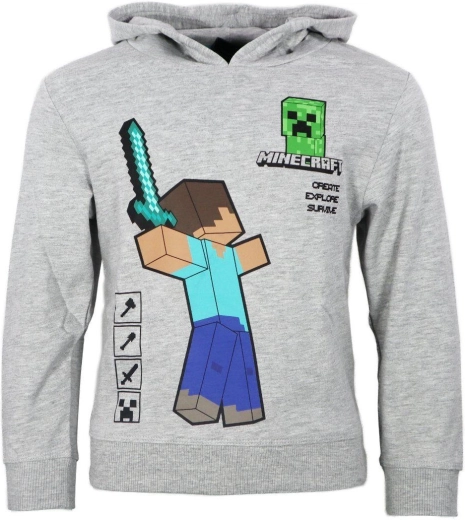 Minecraft kapucnis pulóver