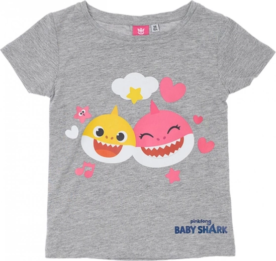 Gyermek póló Baby Shark szürke