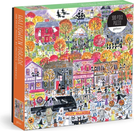Négyzet alakú puzzle Halloween felvonulás 500 darab GALISON
