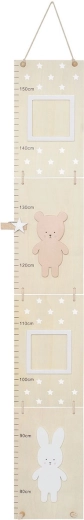 Jabadabado gyermek falra akasztható magasságmérő Teddy & Bunny mintával