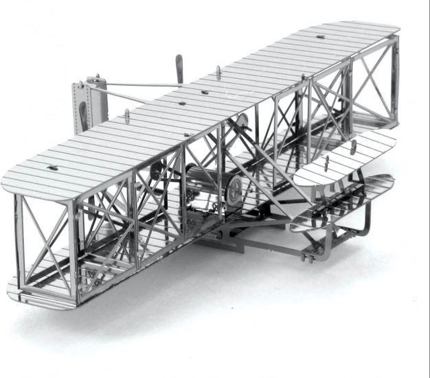 3D puzzle Wright fivérek repülője a Metal Earth-től