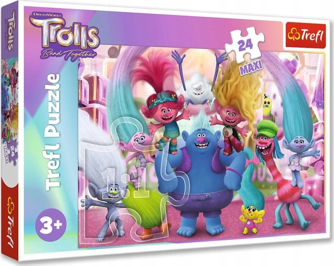 Maxi puzzle 24 darabbal – A TROLLok világában