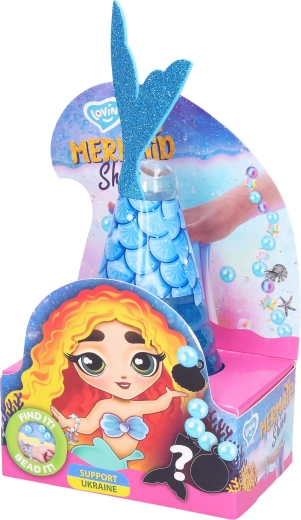 Formázható sellő slime, kék glitter, 250 ml