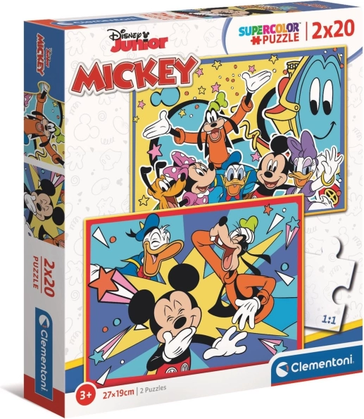 Clementoni puzzle Mickey és barátai 2x20 darab