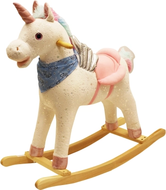 Hintaló unikornis szivárványos effektekkel 74 × 33 × 65 cm