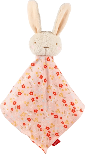 Első szundipajtás – rózsaszín nyuszi szundikendő (komforter) 32 cm Sigikid