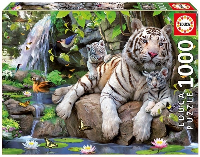 Fehér Tigris Puzzle 1000 db