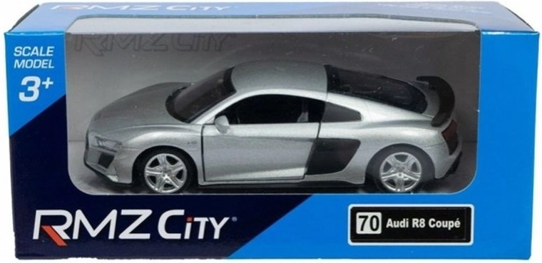 RMZ Audi R8 2019 ezüst autómodell