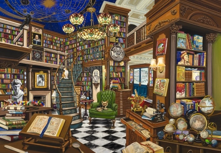 BLUEBIRD puzzle Ritka könyvek árusa 1000 darab