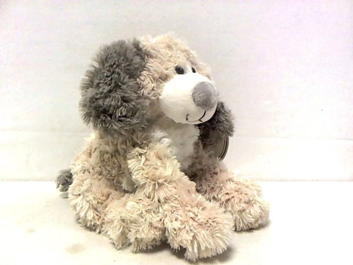 Addy plüss kiskutya fehér pocakkal 20 cm, ecru