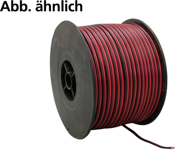 Lapos kábel Futaba csatlakozóval, 2 × 0,25 mm, 100 m