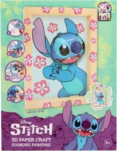 Origami kép Stitch gyémántmozaik 3D 26 × 35 cm